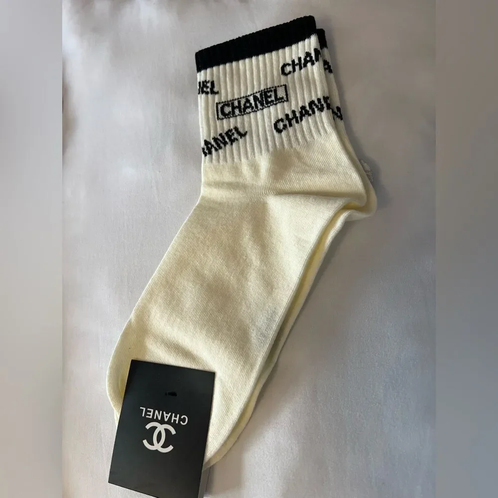 Designer Like Men's Socks in Ivory and Black
